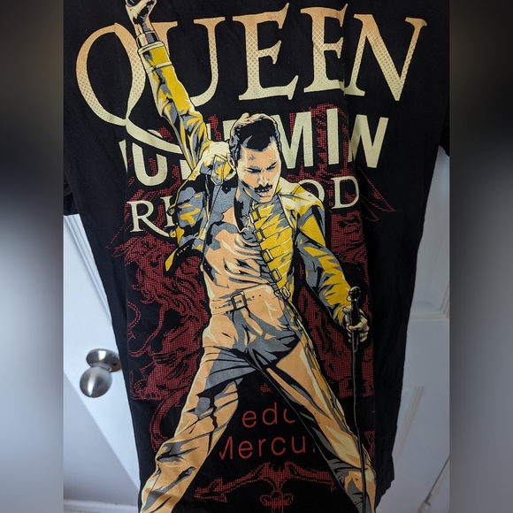 Queen Bohemian Rhapsody Black T-Shirt, Freddy Mercury, Size M - Picture 4 of 6